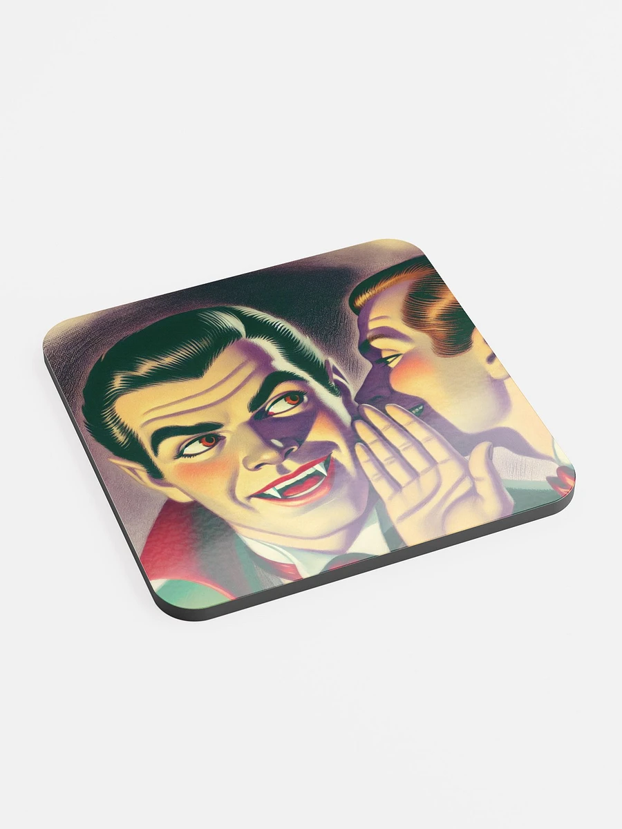 Vampire Secret Glossed Cork Coaster product image (2)