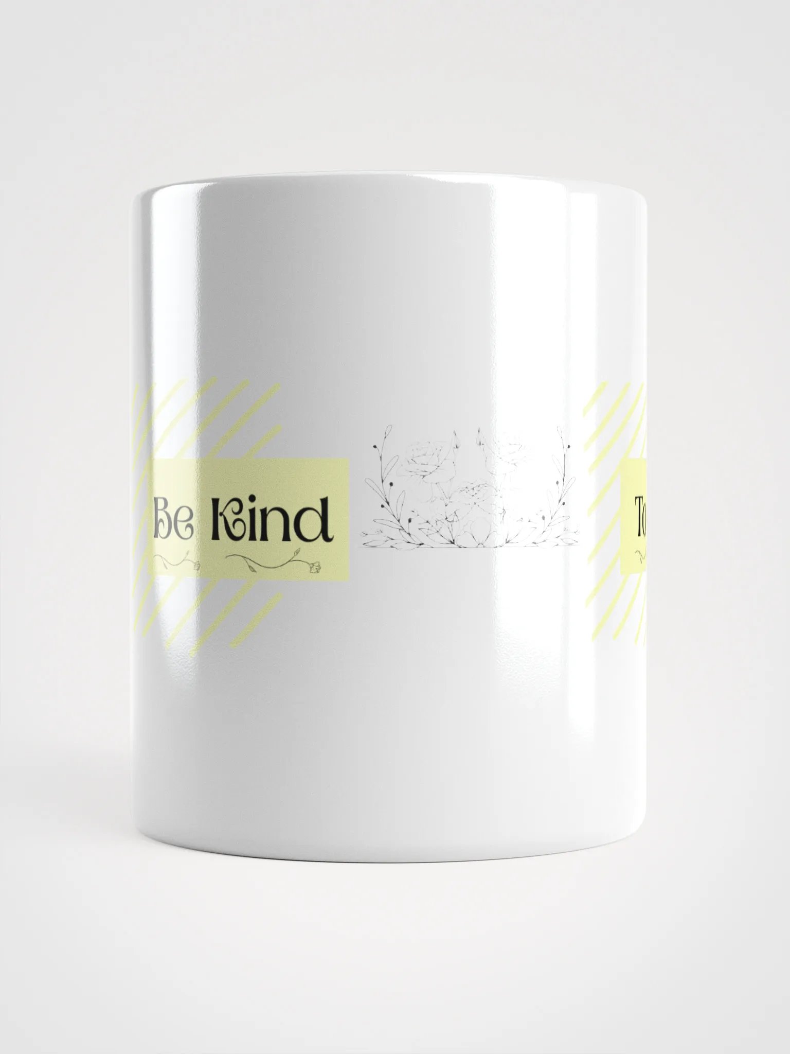 Yellow/White Coffee Mug: Be Kind To You product image (5)