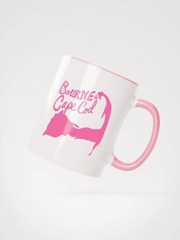 Light Pink Logo | BOURNE to Cape Cod™ | Ceramic Mug | Coastal Coffee Vibes in 11oz & 15oz product image (2)