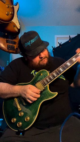 Workin on a new video. Got this awesome vintage @ariaguitars going and had to get a lil funky!! #guitar #youtuber #fyp