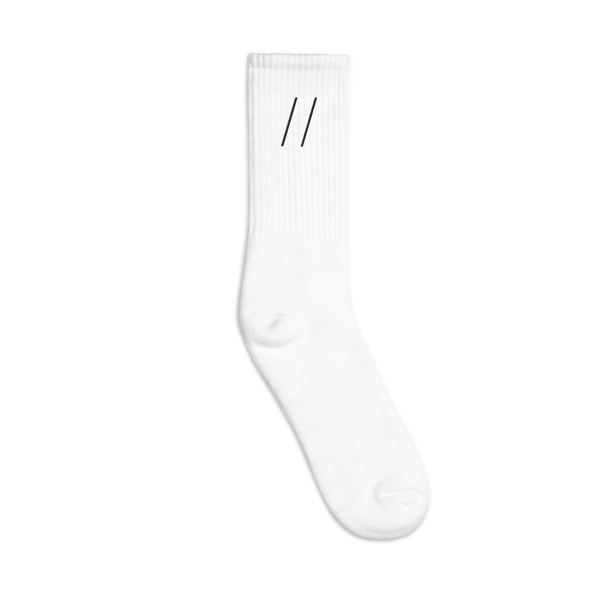 001: black stitched socks product image (6)