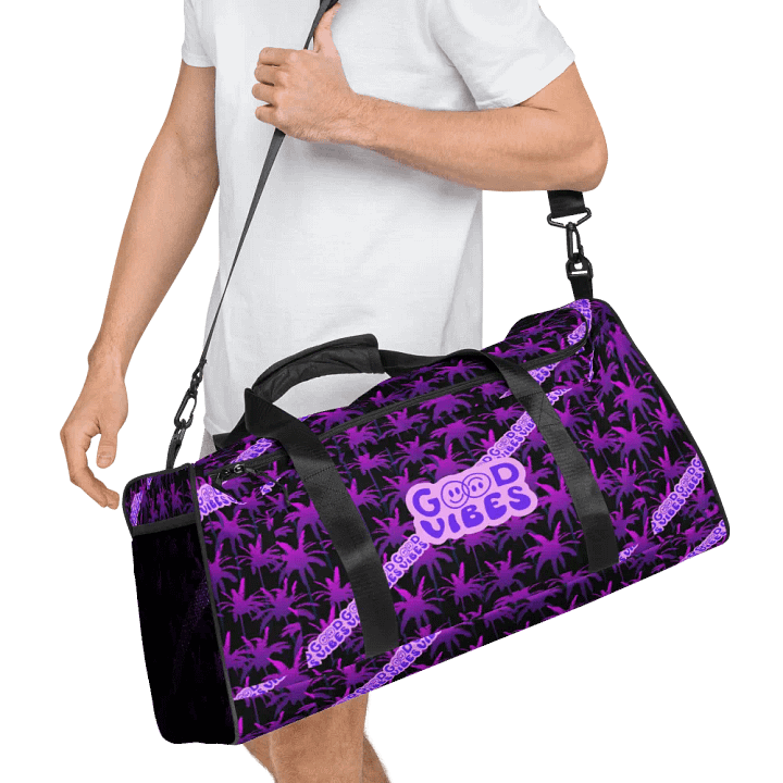GOOD VIBE ONLY DUFFLE BAG black-purple product image (1)