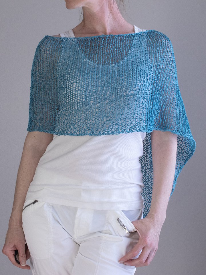 Summer Poncho Knitting Pattern - Easy Breezy product image (1)