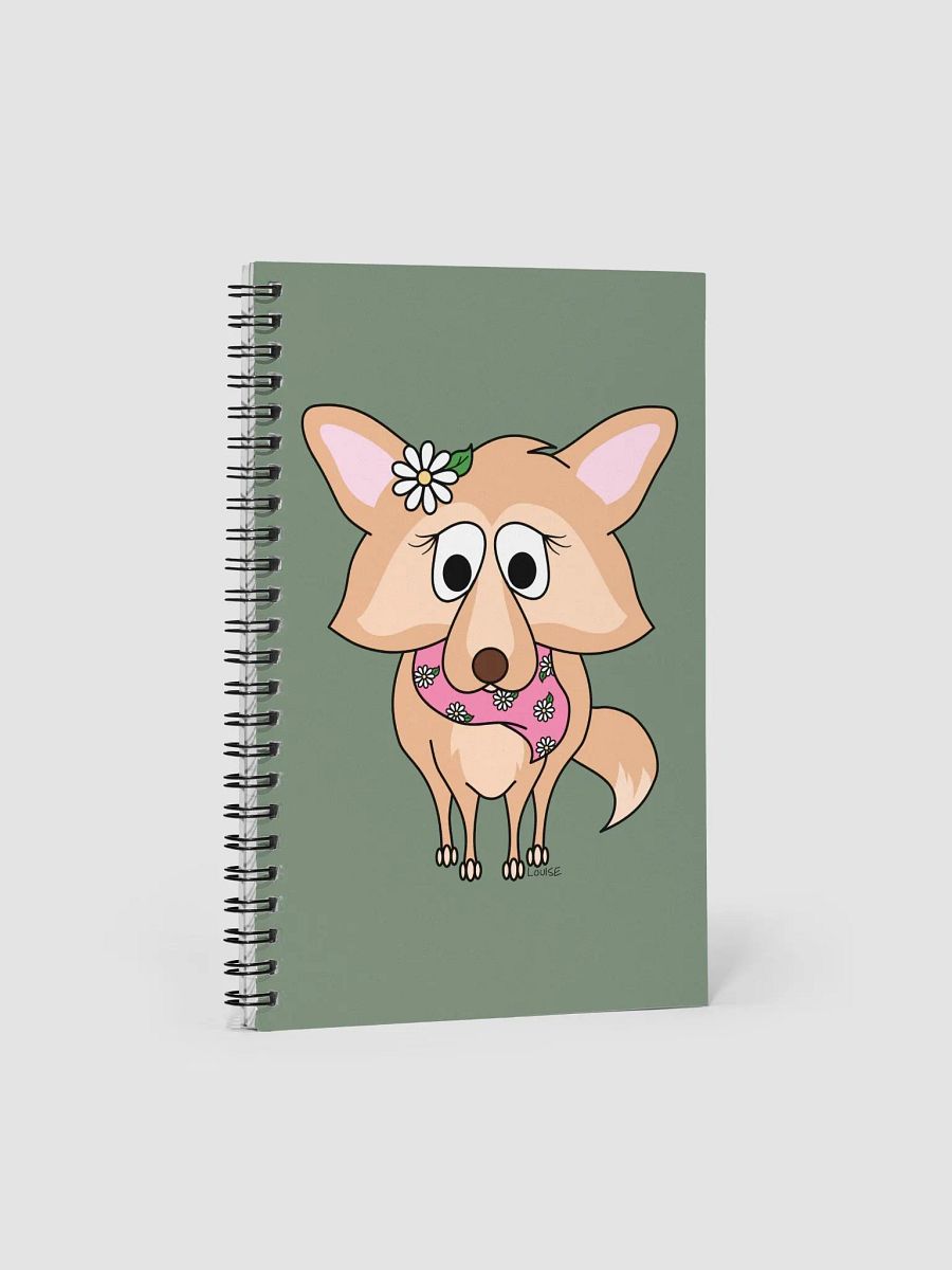 Floral Pup Spiral Notebook product image (1)