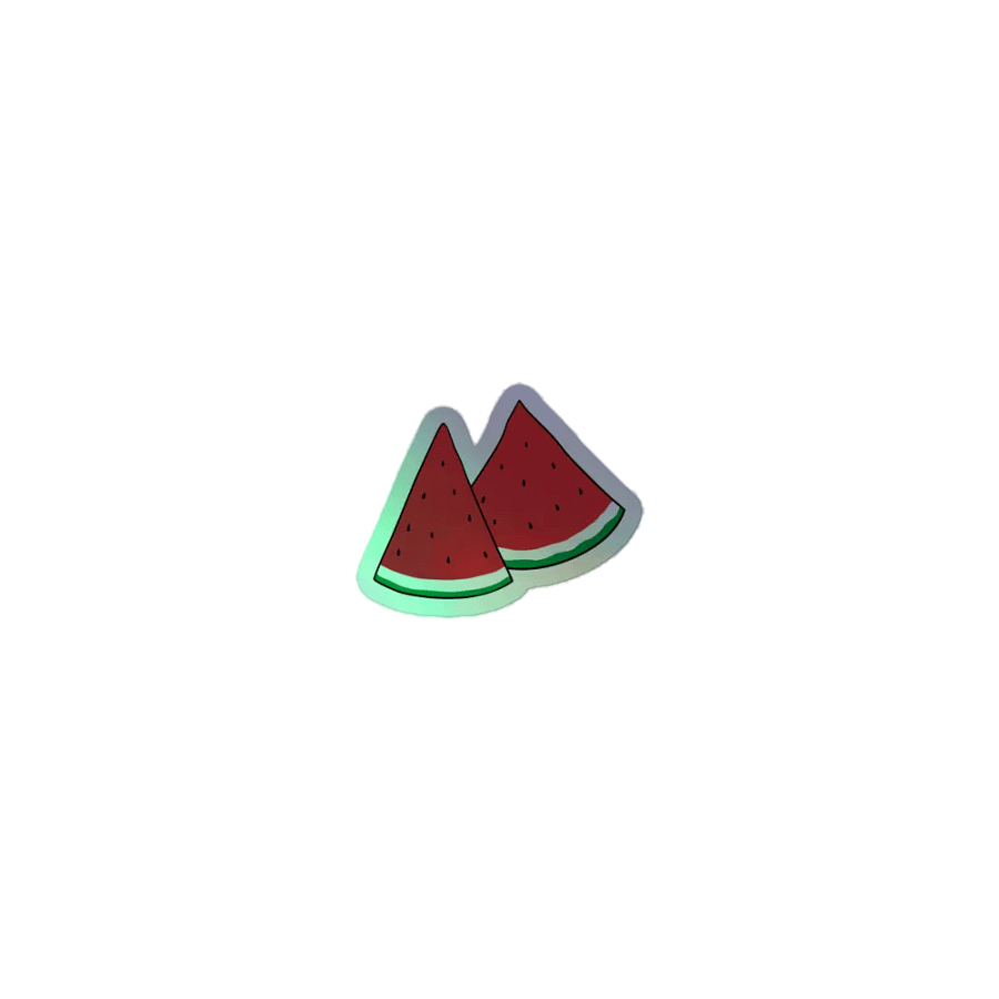 Palestine Watermelon Holographic Sticker product image (1)