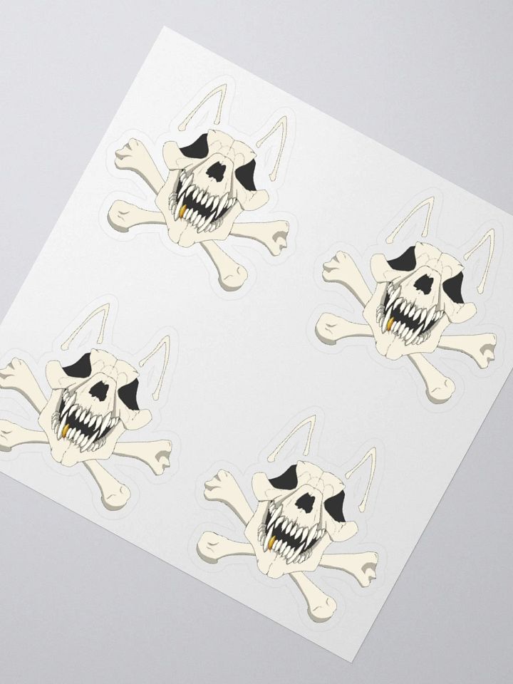 Mongrel Skull and Bones x 4 stickers product image (5)