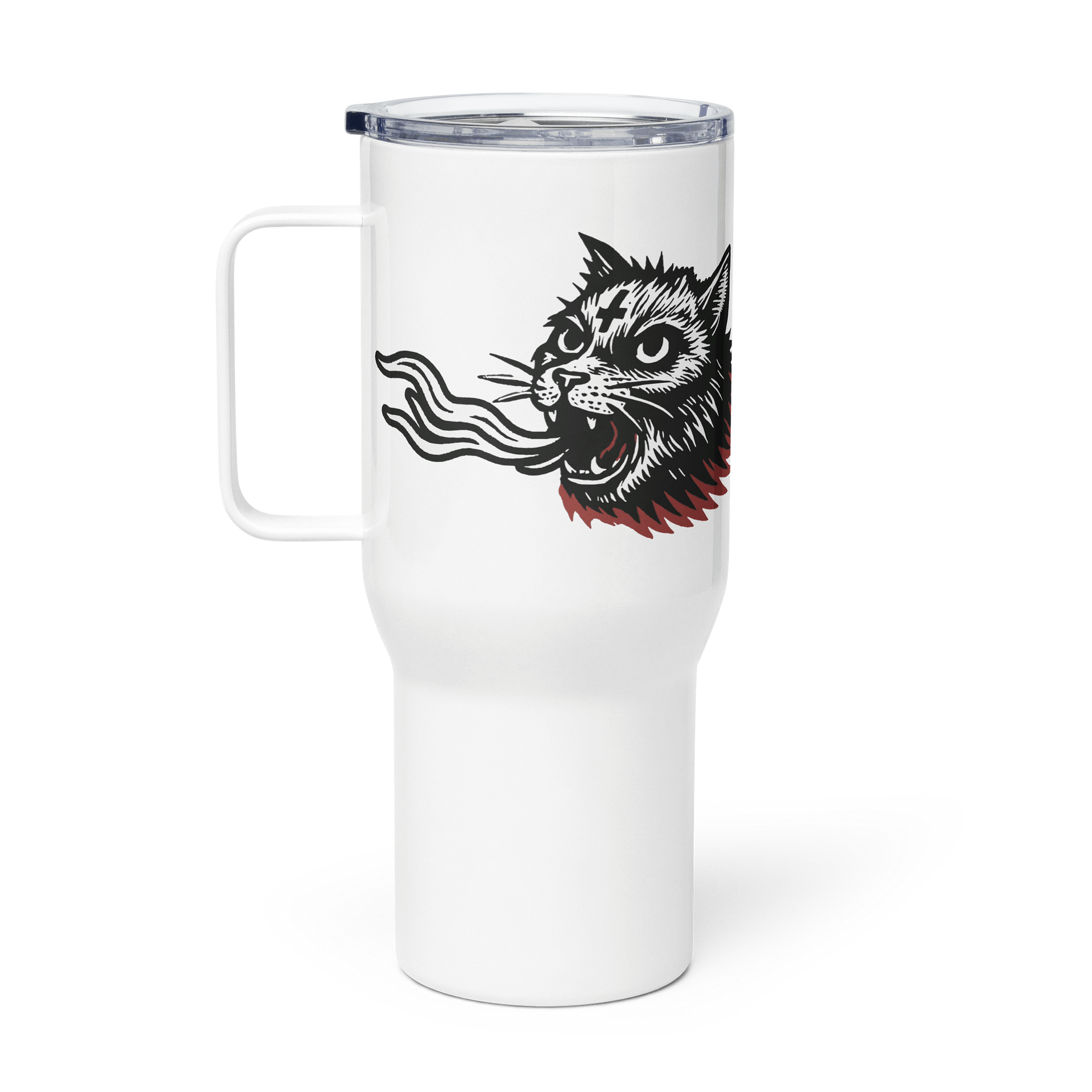 FLAME CAT LOGO TRAVEL MUG product image (1)