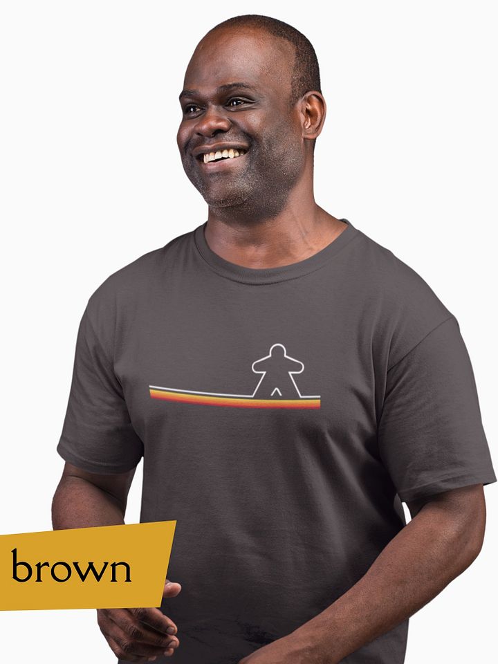 Retro Lines Board Game Shirt, Meeple Outline T-shirt product image (2)