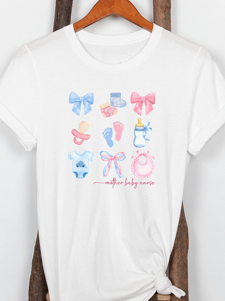 Personalized Coquette Style Nurse/Crew T-Shirt (Homemade) product image (3)