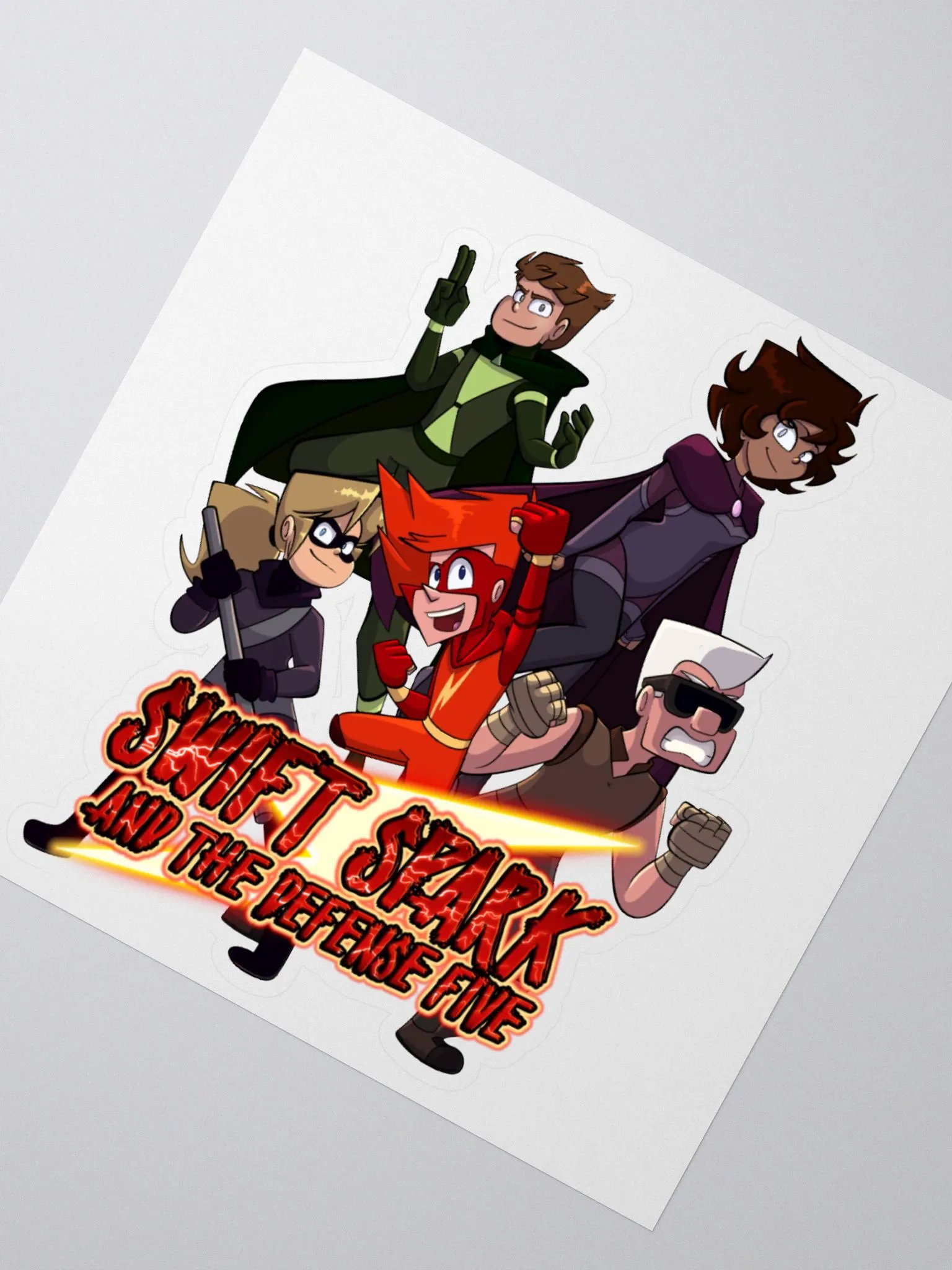 Swift Spark and the Defense Five: Team Sticker product image (2)