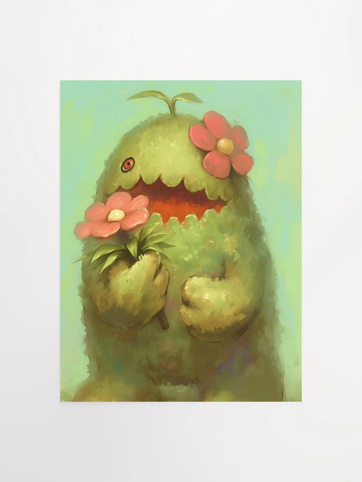 Whimsical Plant Monster Poster product image (1)