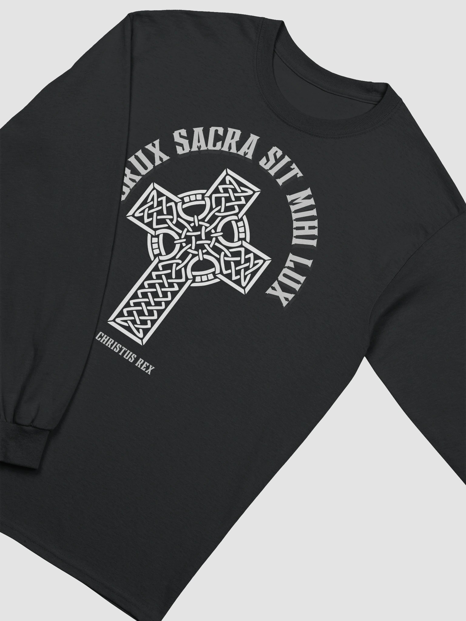 crux sacra sit mihi lux Long Sleeve T-Shirt product image (1)
