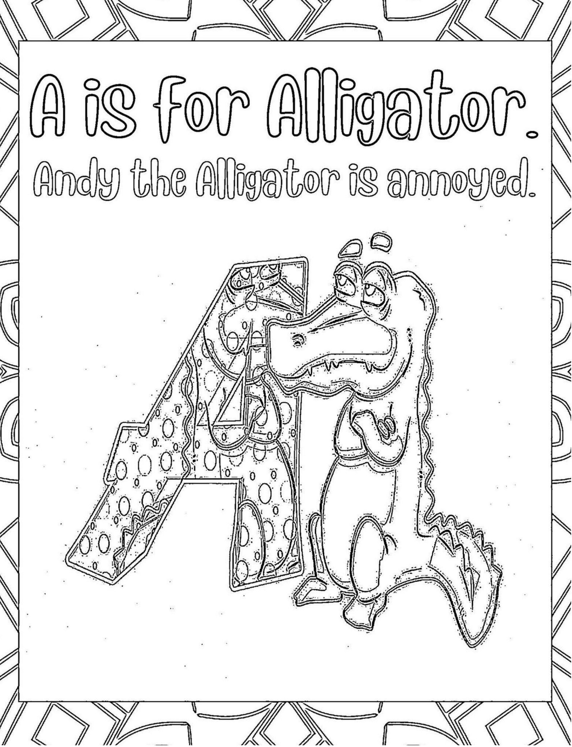 Fun Learning ABCs with Animal Names and Facts-Coloring Pages for Kids product image (2)