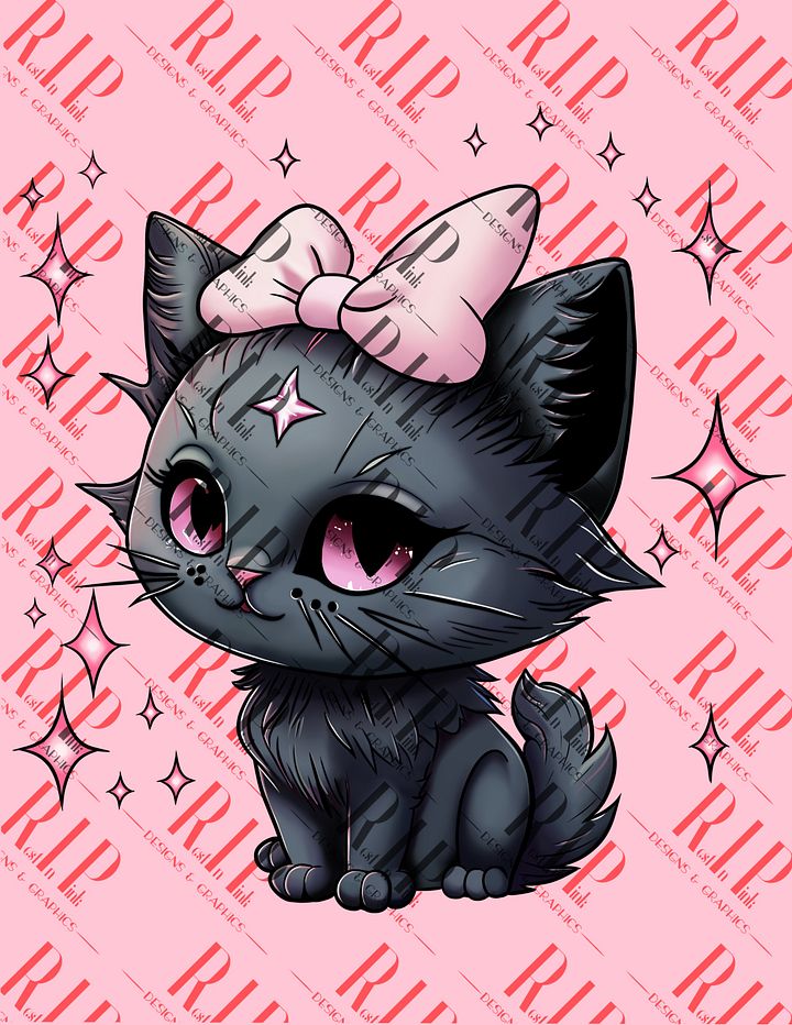 Tiny Terror Digital Download PNG - Full Color & Outline version product image (1)