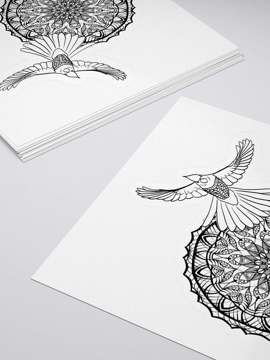 Mandala Bird Kiss Cut Stickers product image (4)
