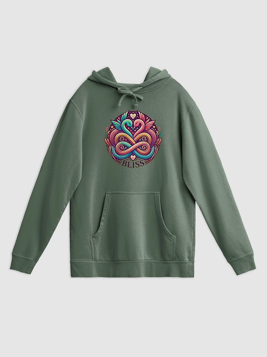 Blissful Swan Heart Pigment-Dyed Hoodie product image (37)