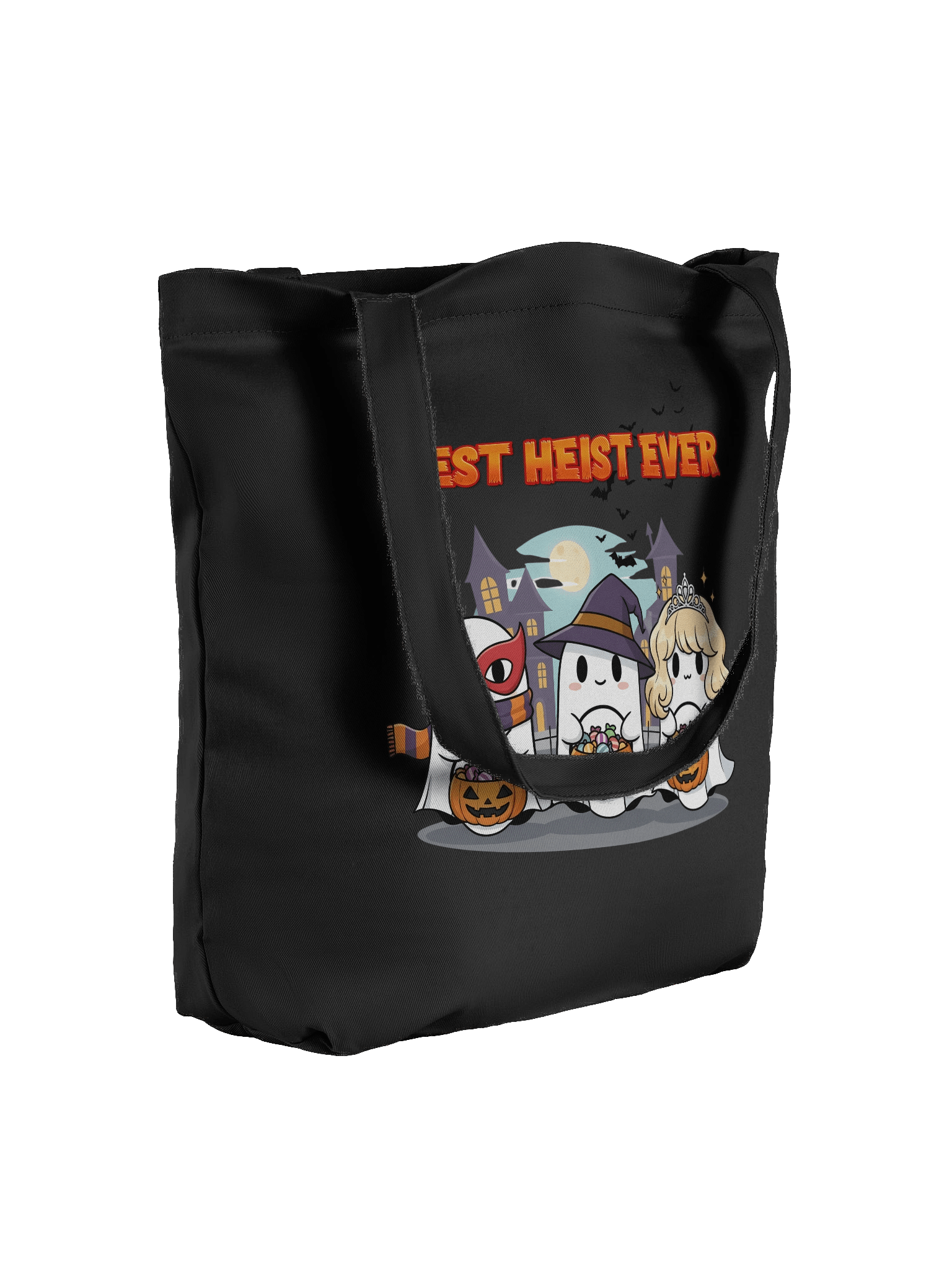 Best Heist Ever Halloween Tote Bag – Cute Funny Ghost Trick-or-Treat Canvas Bag, Spooky Season Candy Shopper product image (4)