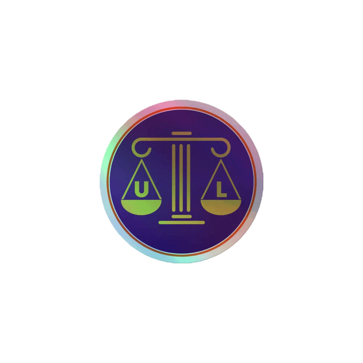 Uncivil Big Logo Holographic Sticker product image (1)