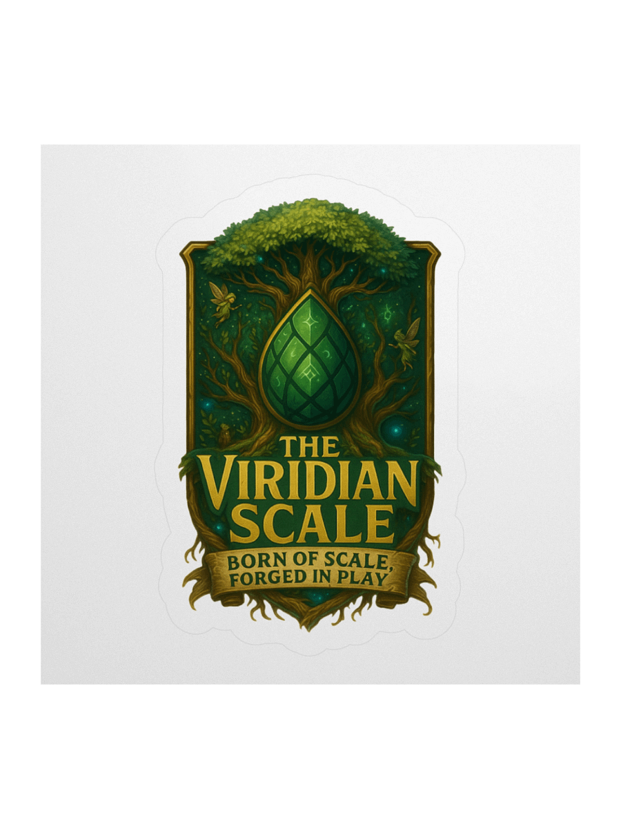 Viridian Crest Sticker – “Born of Scale” Edition product image (1)