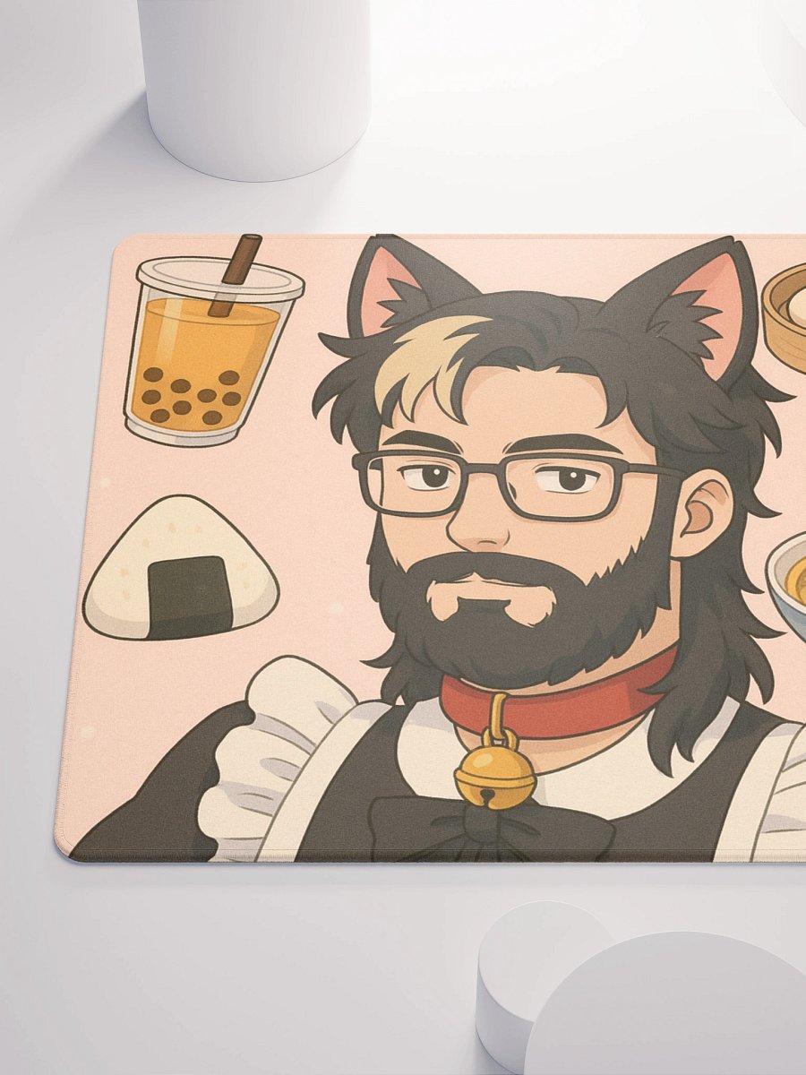 Cat Time Maid Boy Weeb Mousepad product image (6)