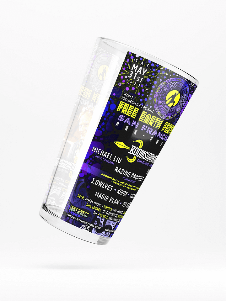 Free Earth Festival: San Francisco Pre-Event Shaker Pint Glass product image (2)