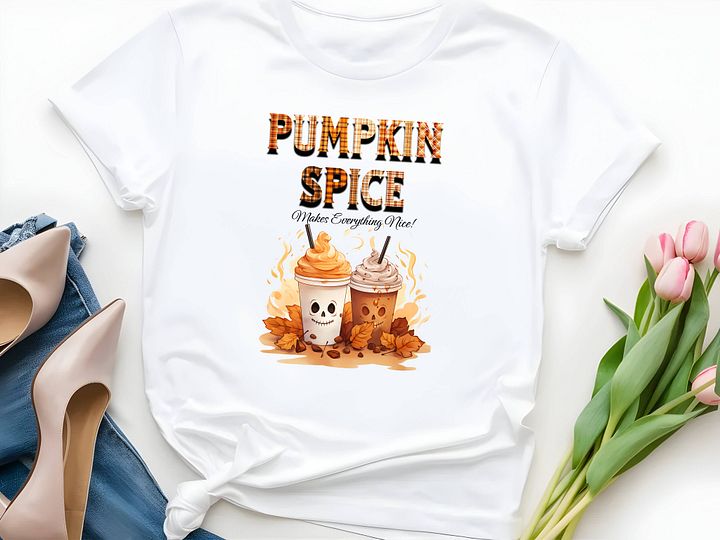 Pumpkin Spice Plaid Graphic Tee product image (1)