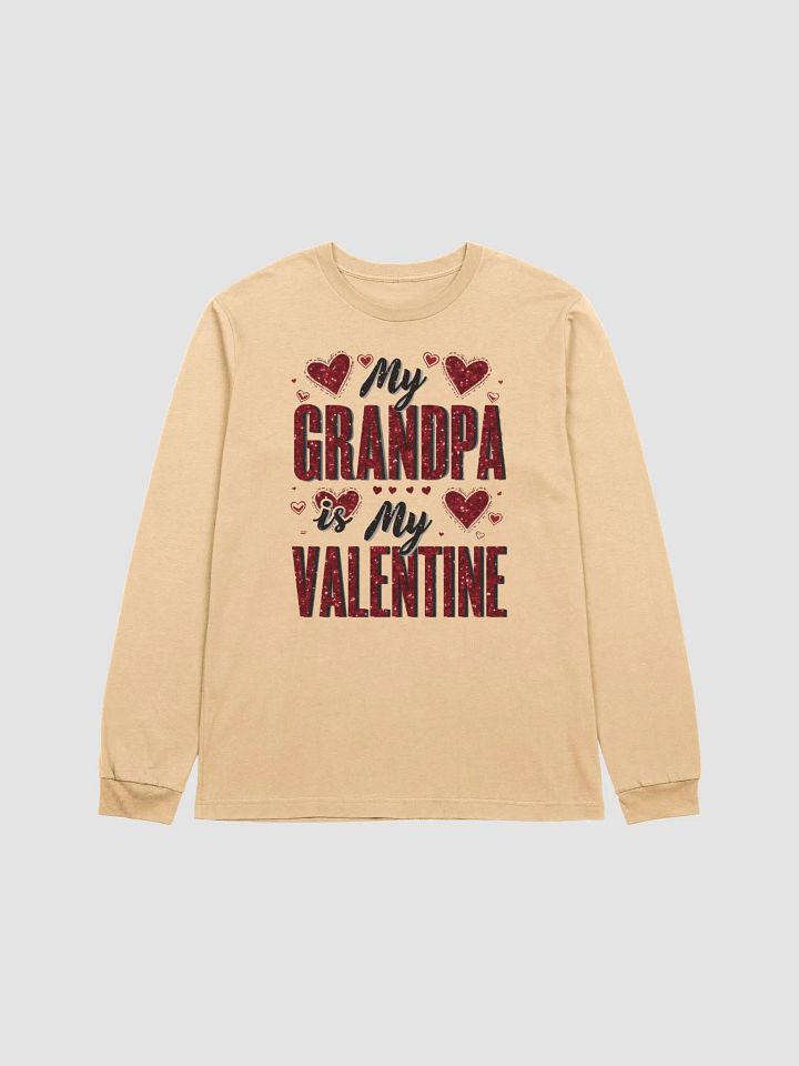 Glittery Grandpa Valentine Long Sleeve Tee product image (17)