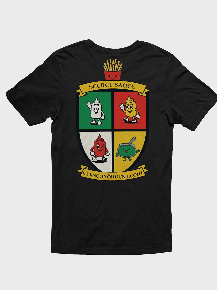 2025 Official Clan Condiment Crest Tee | Front Mini Crest + Full Back Print product image (3)