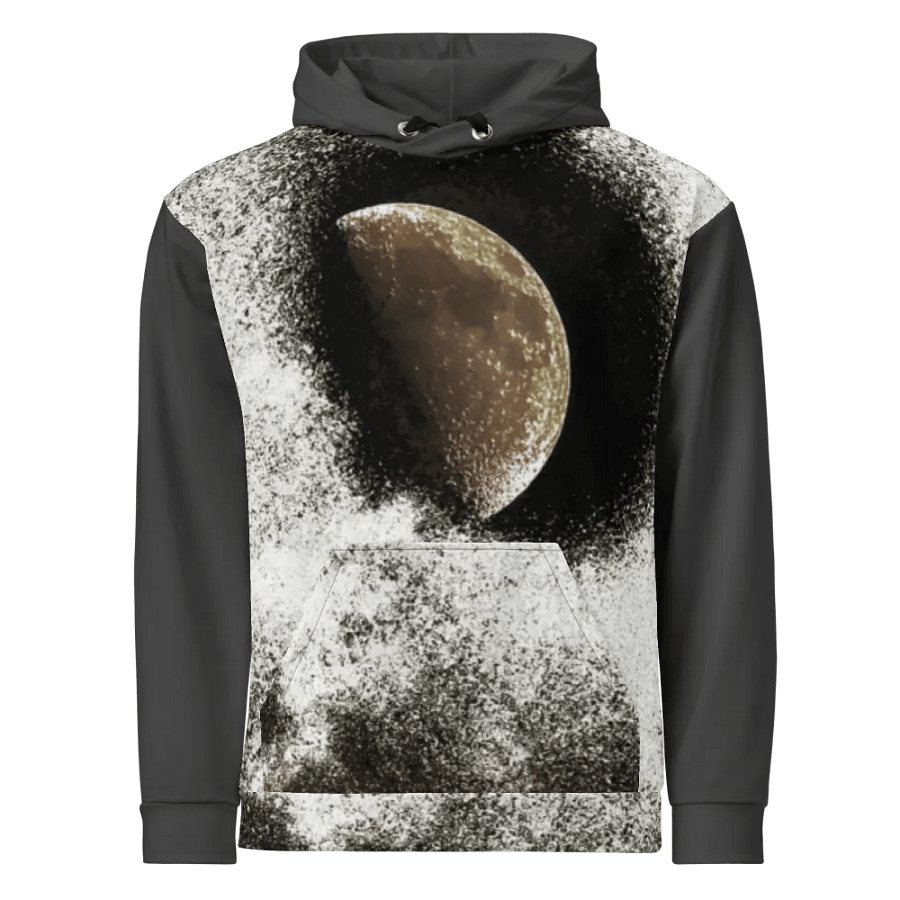 Darker Disintegrating Moon Unisex Pull Over Hoodie product image (3)