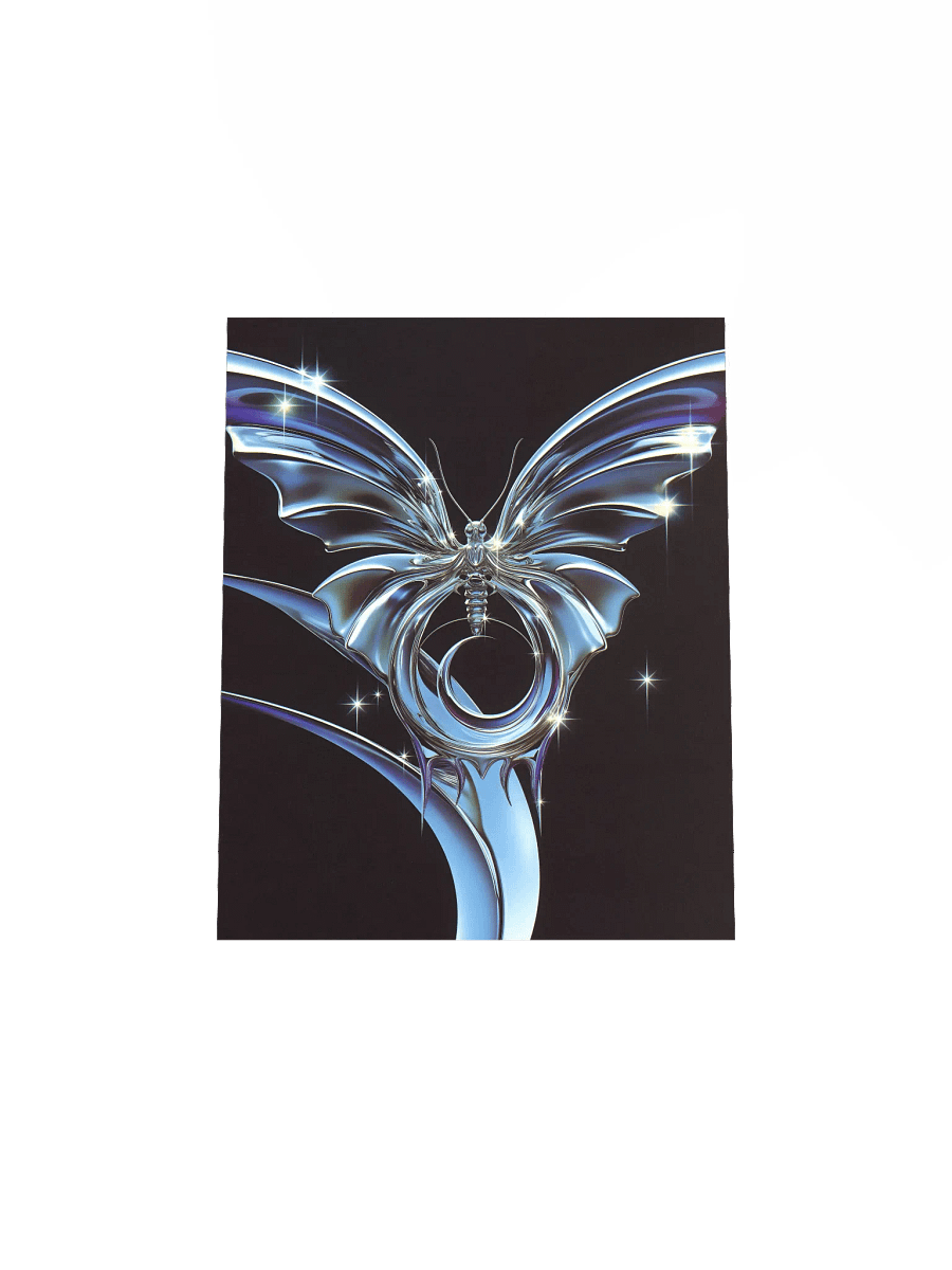 Metallic Butterfly Matte Poster product image (24)
