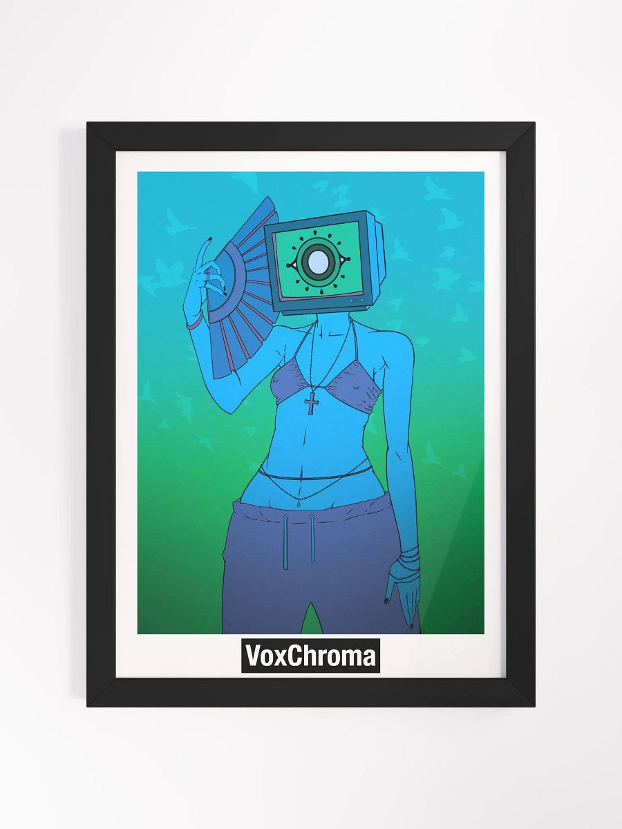 Framed Poster - Head In The Clouds (Blue) product image (2)