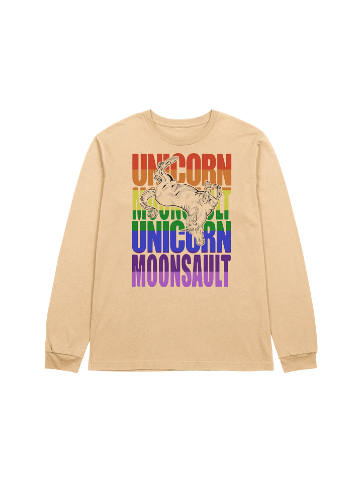 Unicorn Moonsault rainbow longsleeve shirt product image (21)