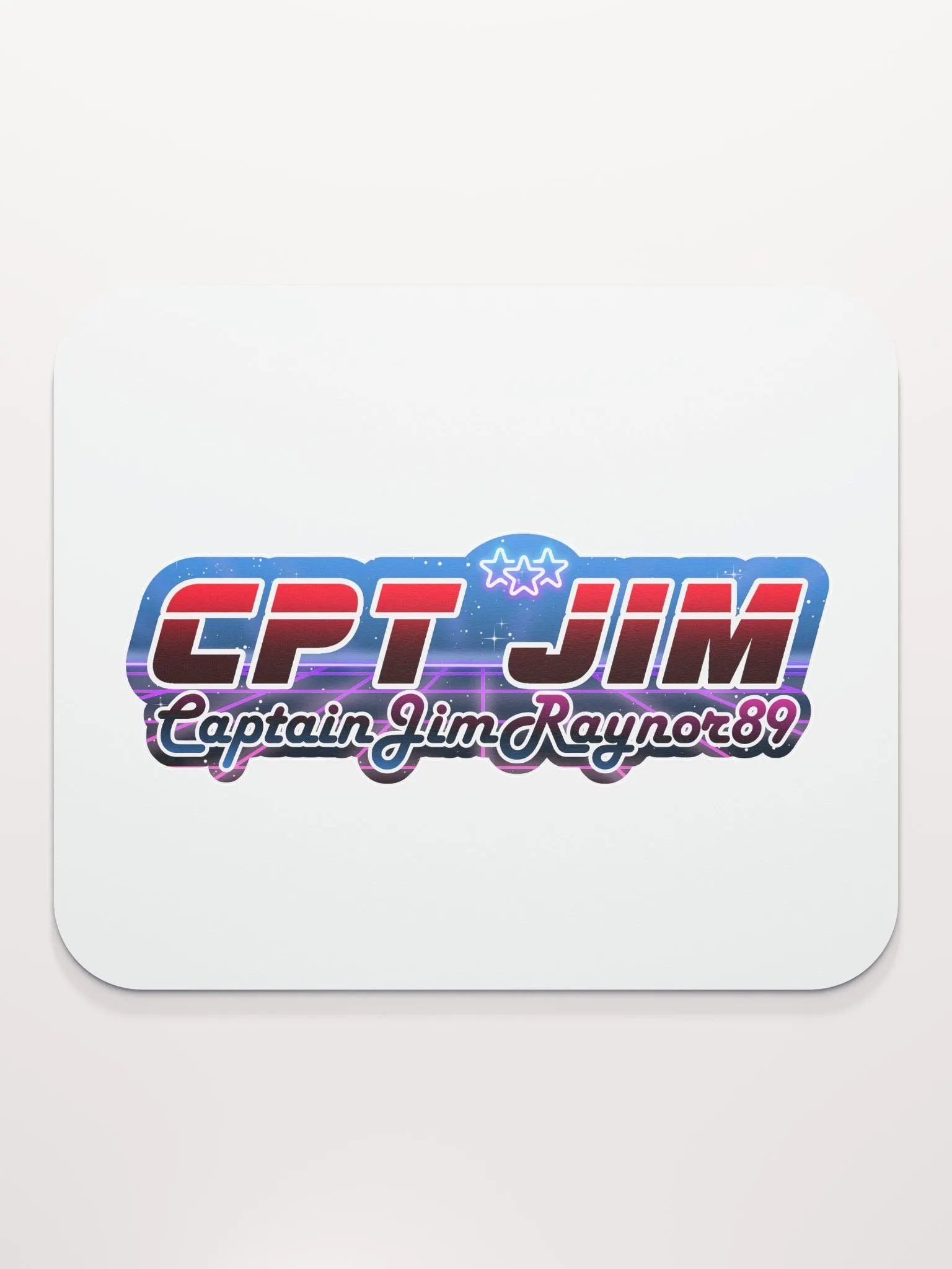 Retro Futuristic Captain Jim Mouse Pad product image (2)