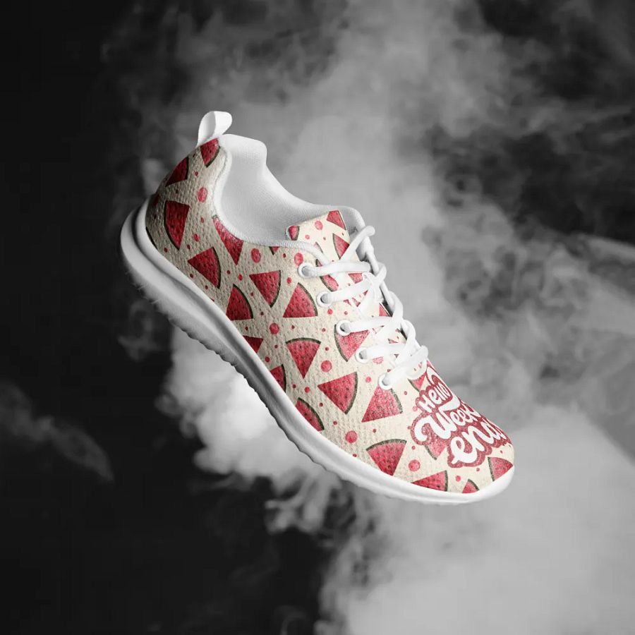 Hello Weekend Watermelon All Over Print Athletic Shoes product image (4)