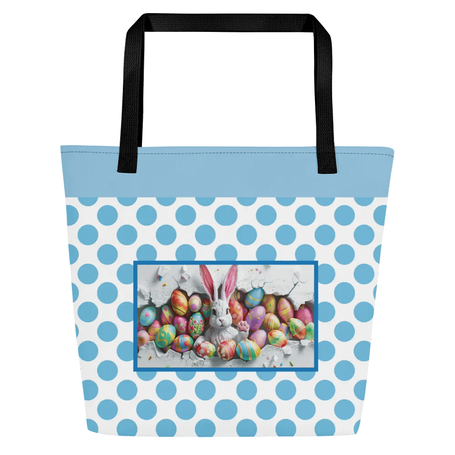 Easter Bliss Blue Bunny Tote product image (2)