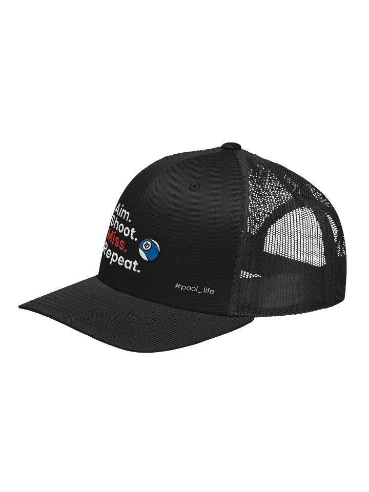 8-Ball Pool Life Cap (Trucker - Black) product image (2)