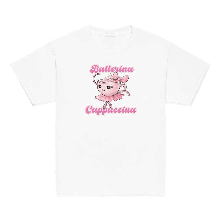 Ballerina Cappuccina – Watercolor Design Kids Tee product image (2)