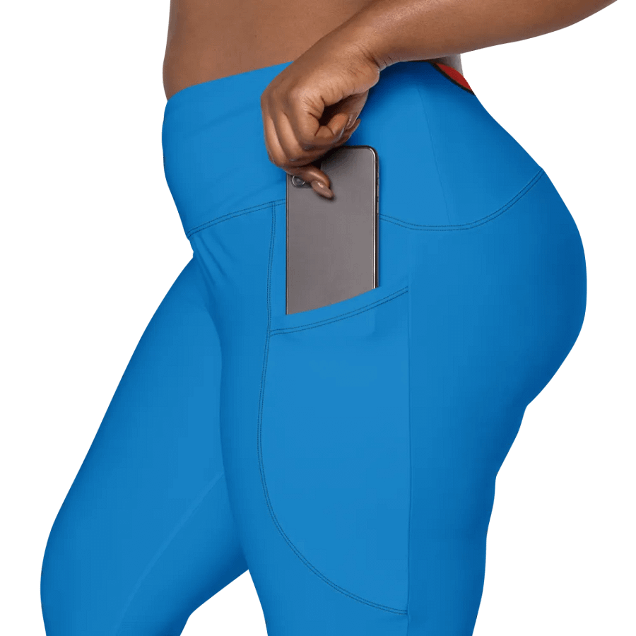 Sunset Bliss Crossover Leggings with Pockets product image (9)