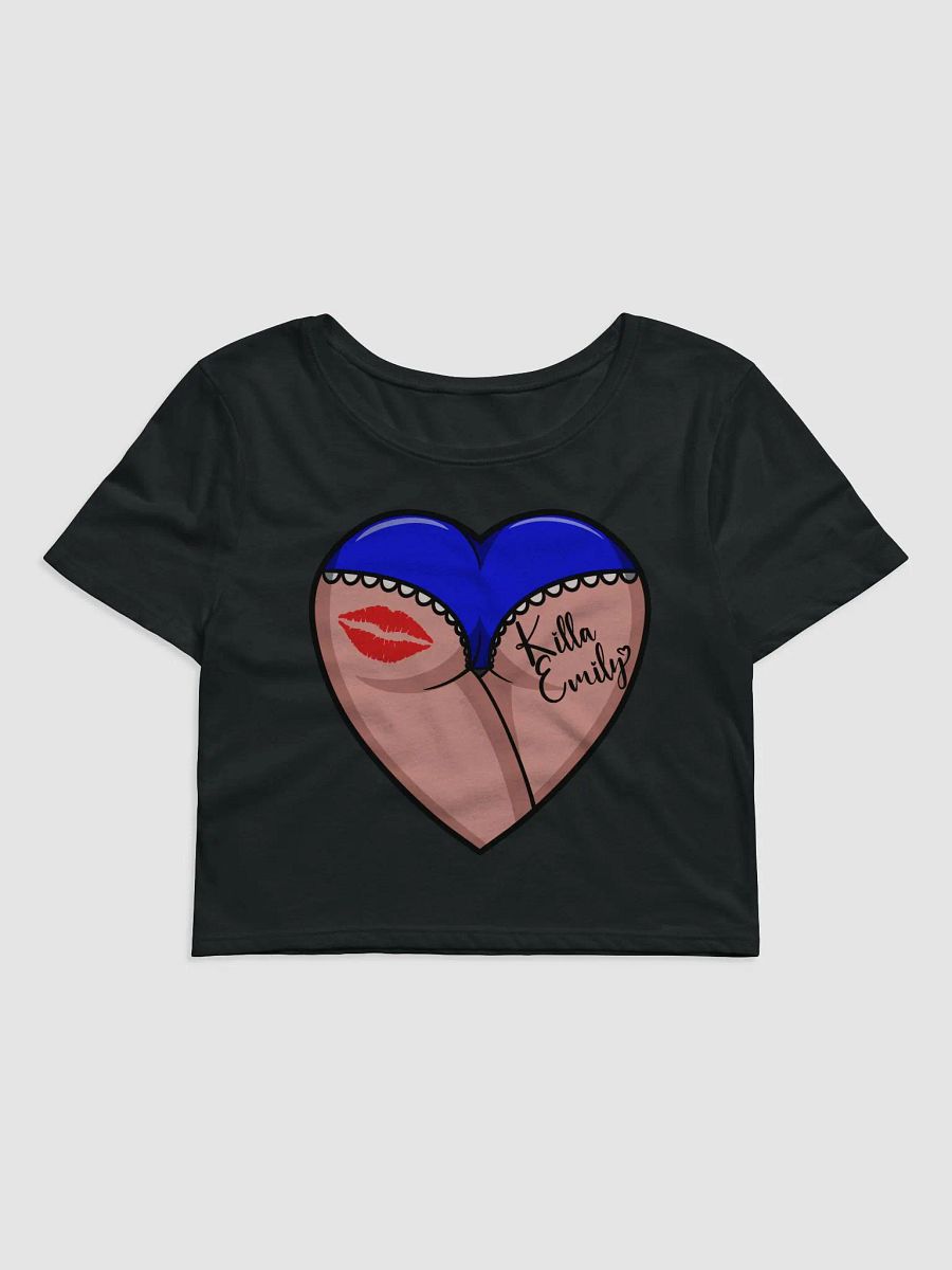 BLUE HEART BUTT CROP TOP product image (1)