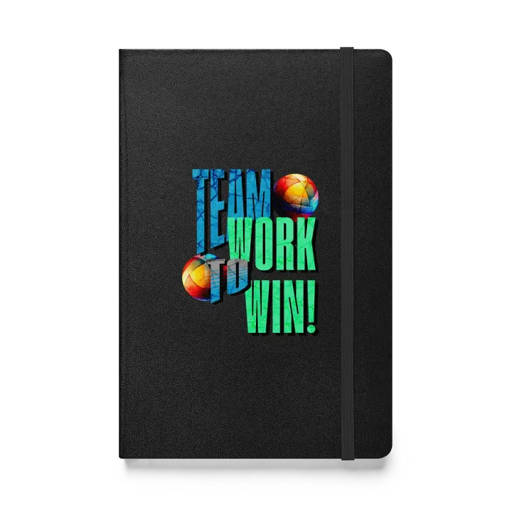 Team Work To Win Volleyball Vibrant Notebook product image (1)