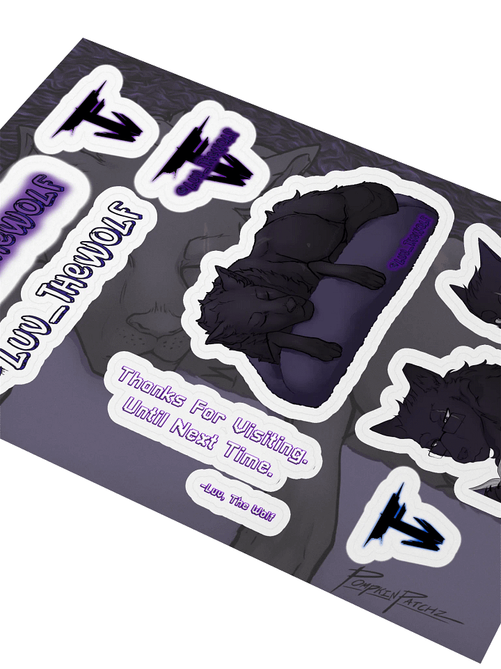 @luv_thewolf Promotional Sticker Sheet! product image (2)