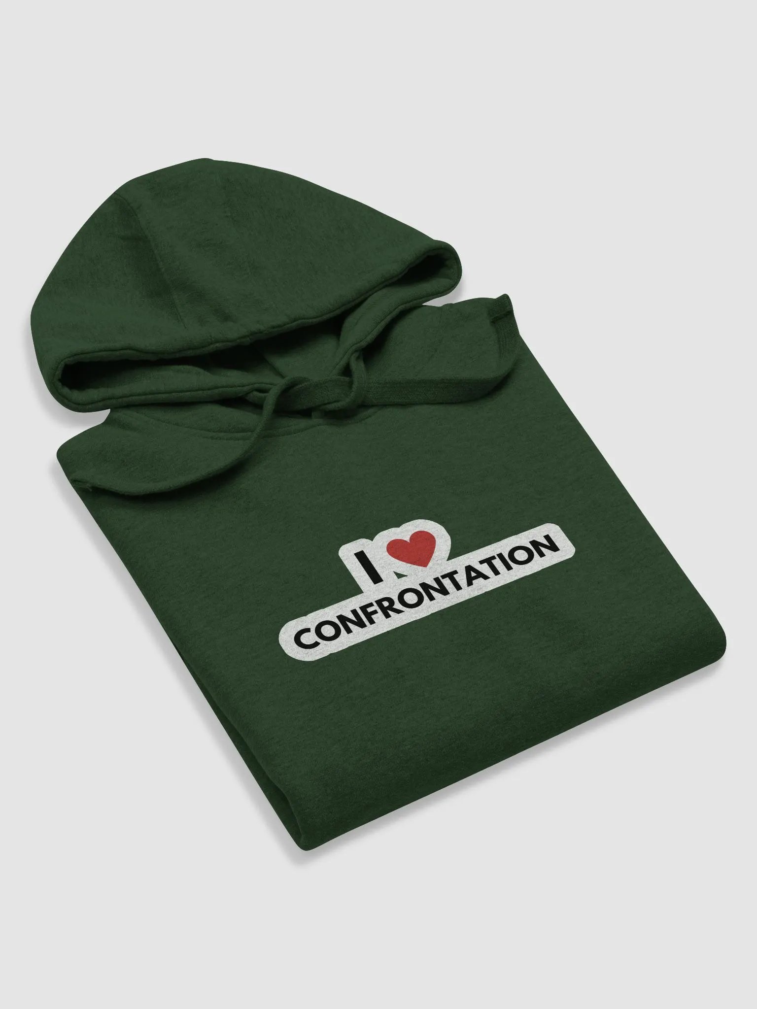 I <3 Confrontation (bubble design) printed heavyweight hoodie product image (5)
