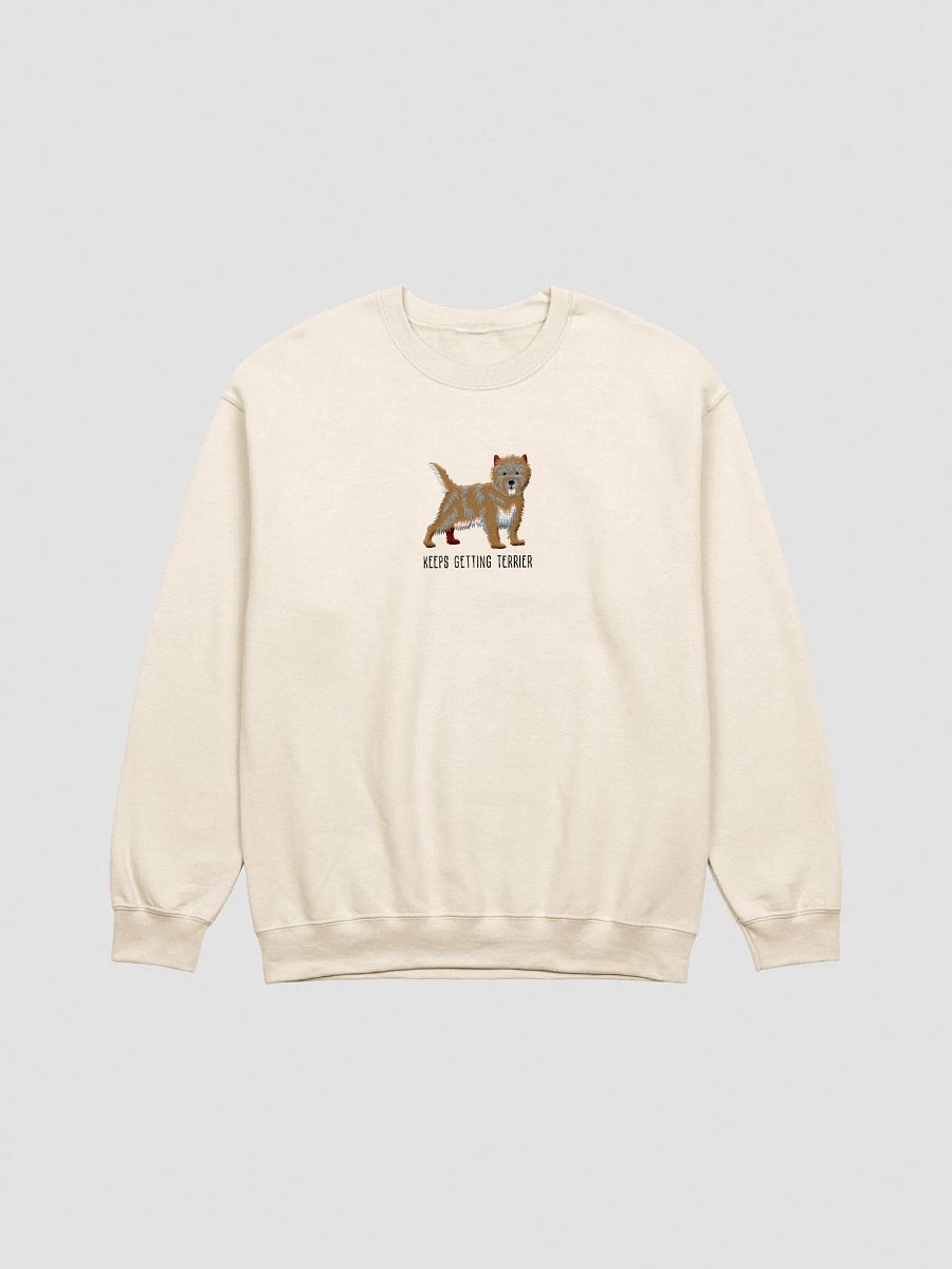 Keeps Getting Terrier Sweatshirt (Embroidered) of a Cairn Terrier product image (5)