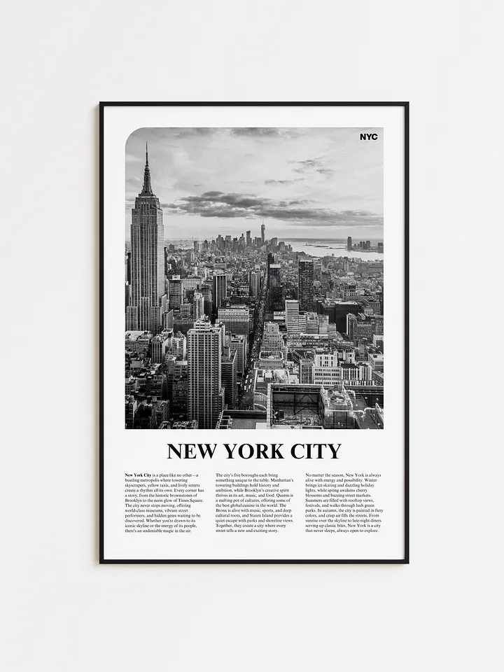New York 01 Newspaper Poster product image (1)