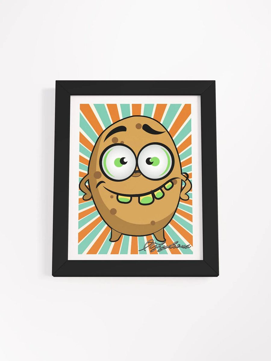 Whimsical Spud Smile Framed Poster product image (1)