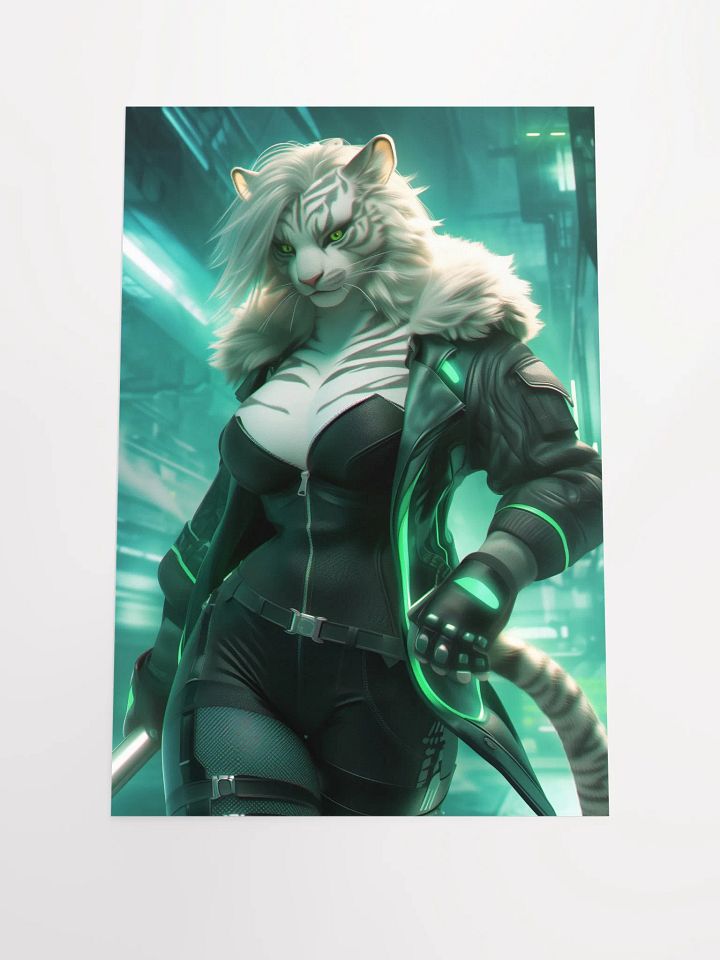 Tiger Warrior Futuristic Poster product image (1)