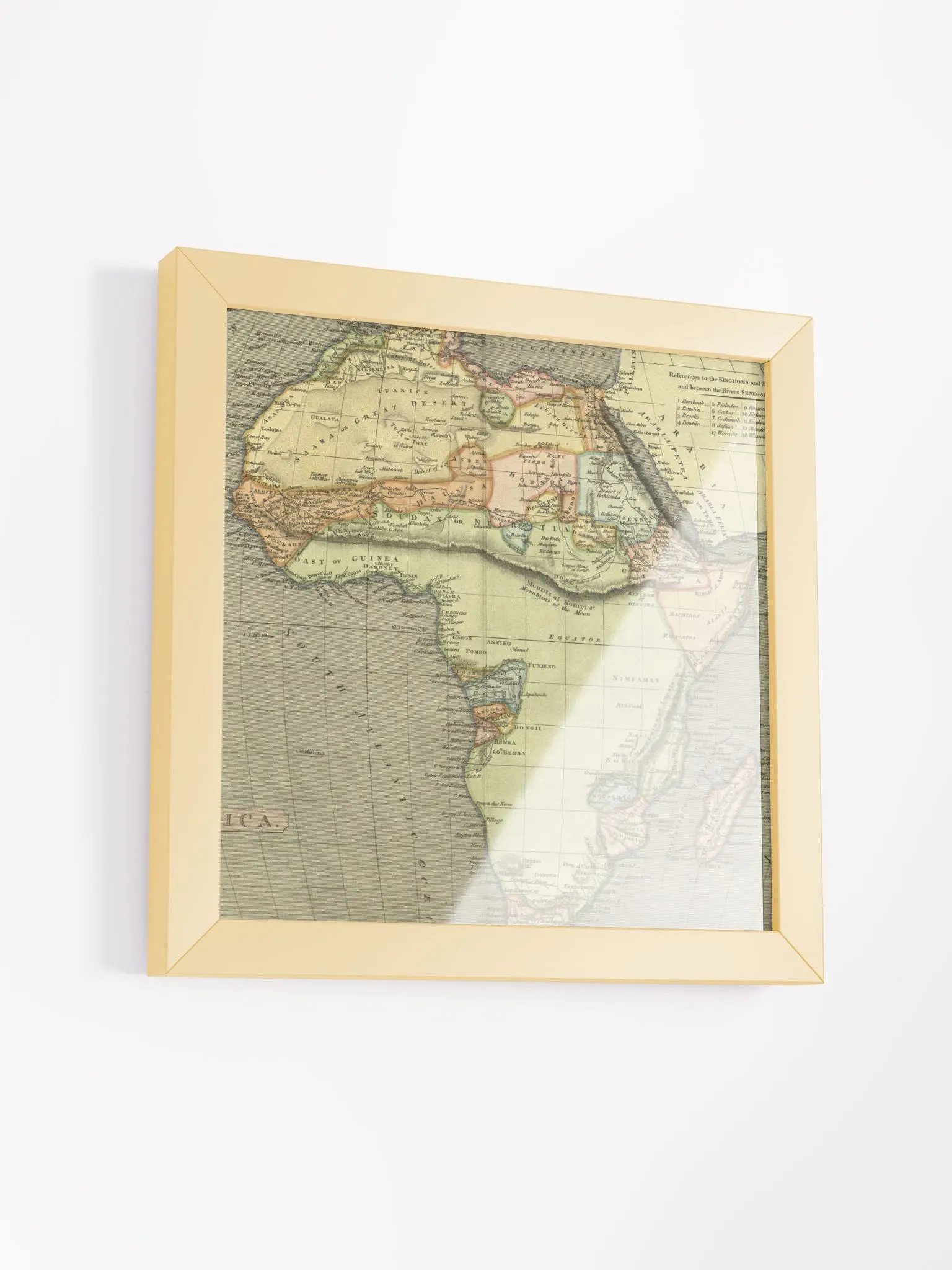 Africa Vintage Map Framed Matte Poster product image (23)