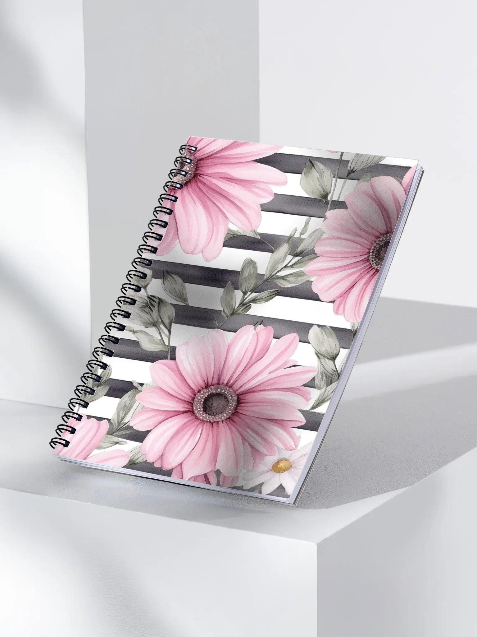 Pink Daisies Poppin': Spiral Notebook product image (3)