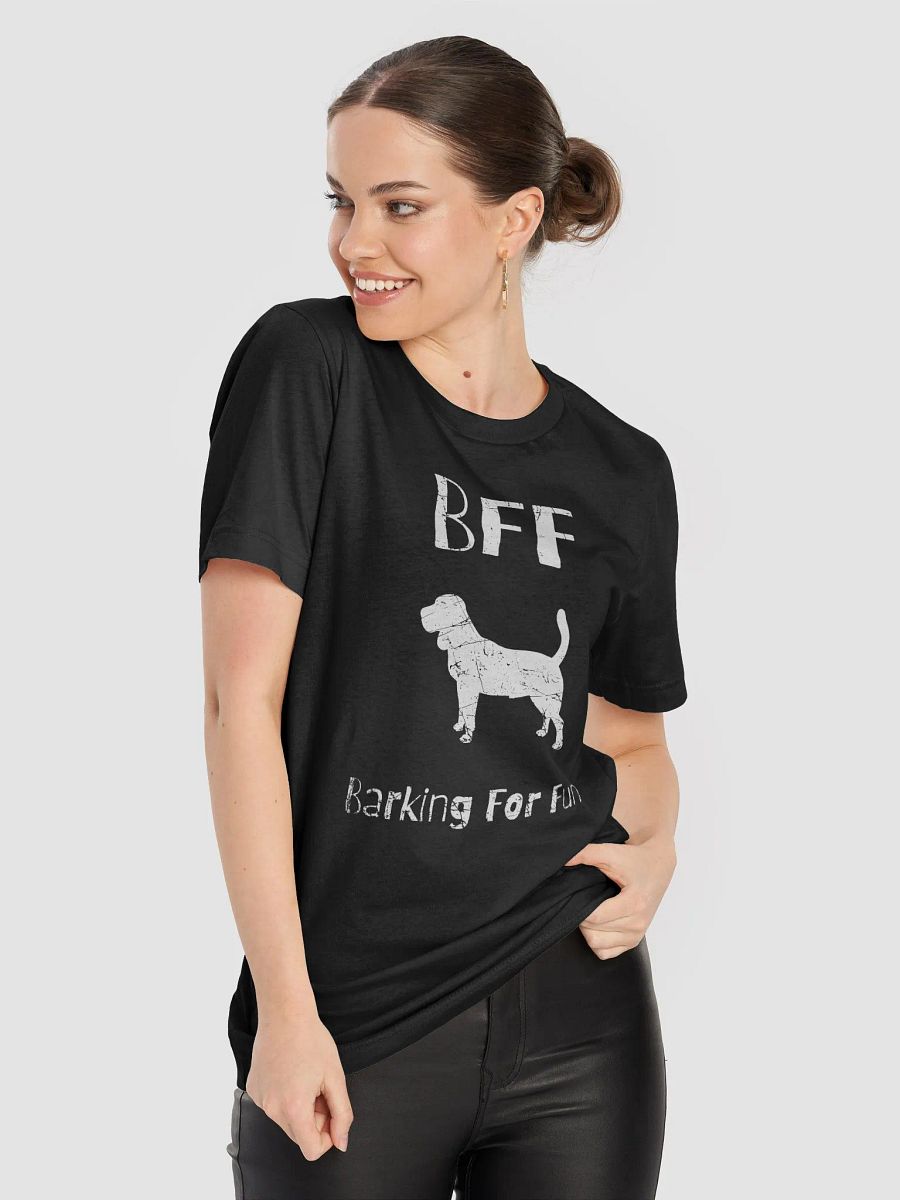 Beagle BFF Barking for fun, noisy dog, funny pun, cute joke, unisex TShirt product image (3)