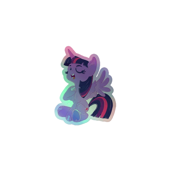 Twilight Sparkle holographic sticker product image (1)
